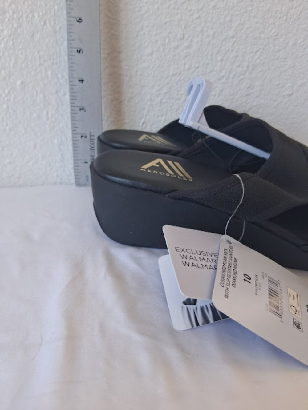 Aerosoles women's size 10 black Aerosoles slip-on sandals - Picture 5 of 9